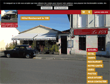 Tablet Screenshot of hotel-restaurant-le-108.fr